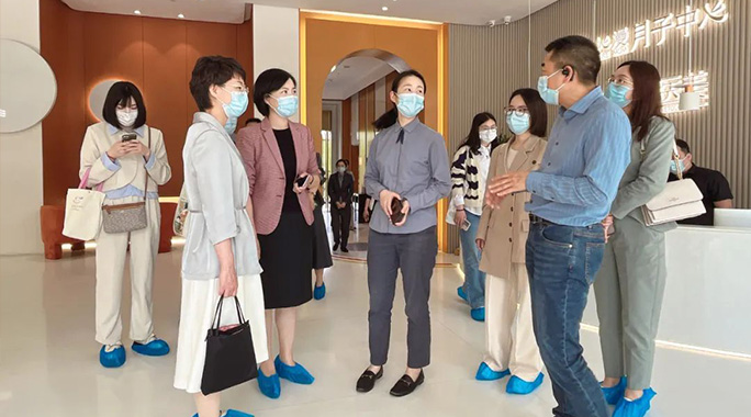 温州市行业调研组莅临沁漫月子中心调研